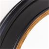 MACY ROUND MIRROR BLACK/GOLD 90CM