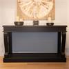 SCROLL BLACK 140CM CONSOLE TABLE ANT MIRROR