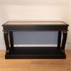 SCROLL BLACK 140CM CONSOLE TABLE ANT MIRROR