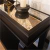 SCROLL BLACK 140CM CONSOLE TABLE ANT MIRROR