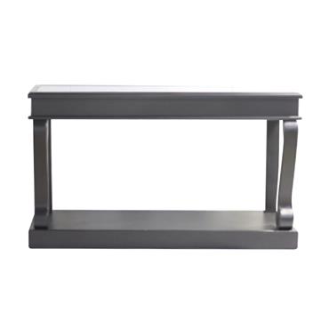 SCROLL BLACK 140CM CONSOLE TABLE ANT MIRROR
