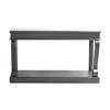SCROLL BLACK 140CM CONSOLE TABLE ANT MIRROR