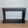 SCROLL BLACK 120CM CONSOLE TABLE ANT MIRROR