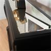 SCROLL BLACK 120CM CONSOLE TABLE ANT MIRROR