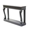 SCROLL BLACK 120CM CONSOLE TABLE ANT MIRROR