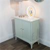 MONROE 2 DOOR CABINET WITH MARBLE TOP SAGE