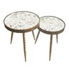 VELA S/2 SIDE TABLES GOLD