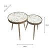 VELA S/2 SIDE TABLES GOLD