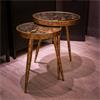 VELA S/2 SIDE TABLES GOLD