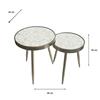 LYRA S/2 SIDE TABLES CHAMPAGNE