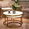 VIENNA S/2 MARBLE COFFEE TABLES