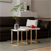 VIENNA S/2 MARBLE COFFEE TABLES