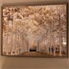 FRAMED PRINT AVENUE OF TREES 120 X 90CM