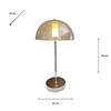 JADA USB RECHARGEABLE LAMP SILVER