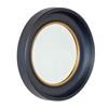 MARCELLA DEEP ROUND MIRROR BLACK/GOLD 90CM