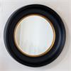 MARCELLA DEEP ROUND MIRROR BLACK/GOLD 90CM