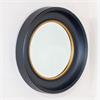 MARCELLA DEEP ROUND MIRROR BLACK/GOLD 90CM