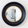 MARCELLA DEEP ROUND MIRROR BLACK/GOLD 90CM