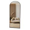 MODENA ARCH LEANER MIRROR BLACK 80 X 180CM
