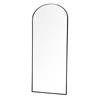 MODENA ARCH LEANER MIRROR BLACK 80 X 180CM