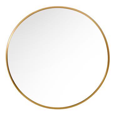 MODENA ROUND WALL MIRROR GOLD 120CM