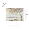 FRAMED CANVAS GILDED OAK 120 X 90CM