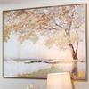 FRAMED CANVAS GILDED OAK 120 X 90CM