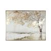FRAMED CANVAS GILDED OAK 120 X 90CM