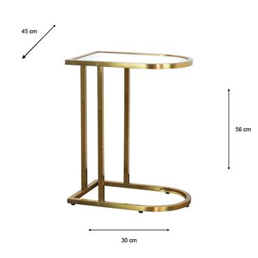 VIENNA MARBLE SOFA TABLE CURVED