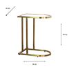 VIENNA MARBLE SOFA TABLE CURVED