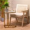 VIENNA MARBLE SOFA TABLE CURVED