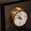 DANIEL AND ASHLEY GLASS MANTEL CLOCK BLACK/GOLD 29CM