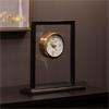 DANIEL AND ASHLEY GLASS MANTEL CLOCK BLACK/GOLD 29CM