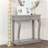 SCROLL MINK 90CM CONSOLE TABLE W/DRAWER