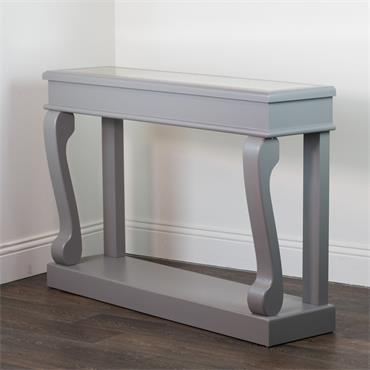 SCROLL MINK 120CM CONSOLE TABLE ANT MIRROR