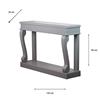 SCROLL MINK 120CM CONSOLE TABLE ANT MIRROR