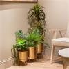 ANISHA S/3 PLANTERS WITH STAND GOLD