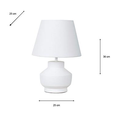 CHLOE CERAMIC BEDSIDE LAMP 36CM