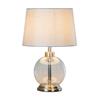 BELLA GLASS LAMP SILVER 45CM