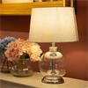 BELLA GLASS LAMP SILVER 45CM