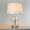BELLA GLASS LAMP SILVER 45CM