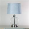BELLA GLASS LAMP SILVER 45CM