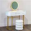 NADIA PLUS DRESSING TABLE AND STOOL SET WHITE