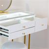 NADIA PLUS DRESSING TABLE AND STOOL SET WHITE