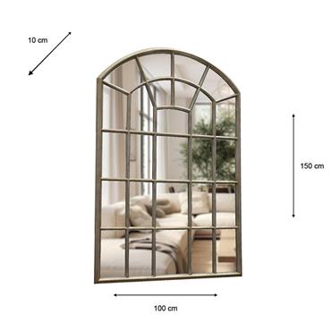 CELINE WINDOW MIRROR 100 X 150CM CHAMPAGNE
