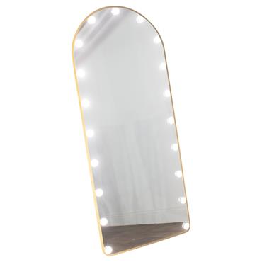 LED BULB MODENA CHEVAL ARCH MIRROR GOLD 170 X 70CM