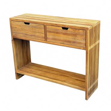 BARI LARGE 2 DRAWER CONSOLE TABLE