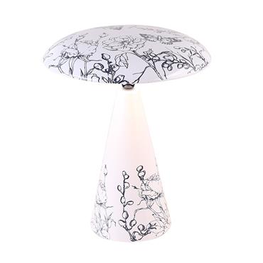 NEO USB RECHARGEABLE LAMP FLORAL WHITE