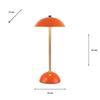 APOLLO USB RECHARGEABLE LAMP ORANGE