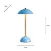 APOLLO USB RECHARGEABLE LAMP BLUE
